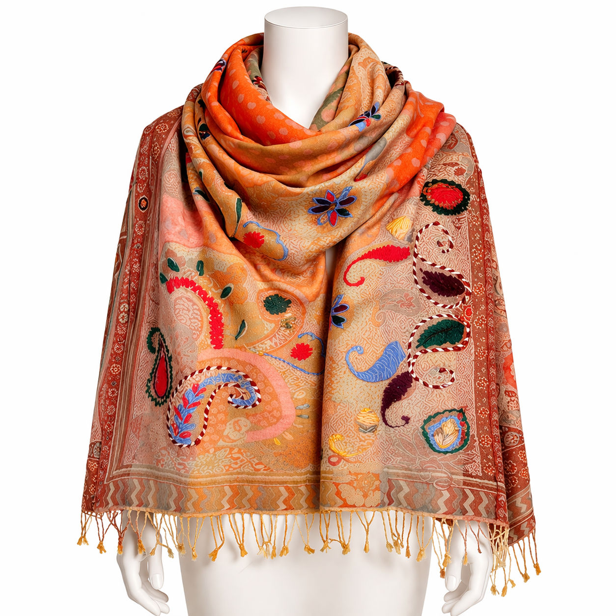 Multicolored Cutwork Scarf v2.0